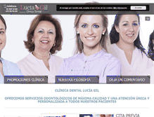 Tablet Screenshot of luciagilclinicadental.com